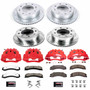 PowerStop KC6260-36 - Power Stop 12-19 Chevrolet Silverado 3500 HD Front & Rear Z36 Truck & Tow Kit w/Calipers