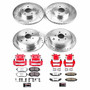 PowerStop KC6112-26 - Power Stop 2011 Subaru Impreza Front & Rear Z26 Street Warrior Brake Kit w/Calipers