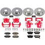 PowerStop KC6781 - Power Stop 14-15 Acura ILX Front & Rear Z23 Evolution Sport Brake Kit w/Calipers