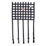 Racequip 825005 - Ribbon Style Race Car Window Net w/1In Mounting Straps / SFI 27.1 Certified Blk 18 H X 24 W
