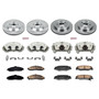 PowerStop KCOE1560 - Power Stop 97-04 Chevrolet Corvette Front and Rear Autospecialty Kit w/Calipers