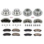 PowerStop KCOE1797 - Power Stop 05-07 Ford F-250 Super Duty Front & Rear Autospecialty Kit w/Cals