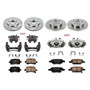 PowerStop KCOE1618 - Power Stop 04-08 Chevrolet Malibu Front & Rear Autospecialty Brake Kit w/Calipers