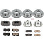 PowerStop KCOE138 - OE Stock Replacement Low-Dust Ceramic Brake Pad; Rotor and Caliper Kit