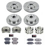 PowerStop KCOE2767A - OE Stock Replacement Low-Dust Ceramic Brake Pad; Rotor and Caliper Kit