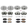 PowerStop KCOE2731A - Power Stop 09-12 Chevrolet Malibu Front & Rear Autospecialty Brake Kit w/Calipers
