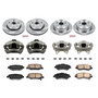 PowerStop KCOE2798 - Power Stop 07-17 Jeep Wrangler Front & Rear Autospecialty Brake Kit w/Calipers