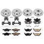PowerStop KCOE4024A - Power Stop 2007 Ford Escape Front & Rear Autospecialty Brake Kit w/Calipers