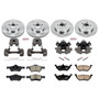PowerStop KCOE4025 - Power Stop 2008 Ford Escape Front & Rear Autospecialty Brake Kit w/Calipers