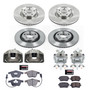 PowerStop KCOE4010 - Power Stop 04-09 Audi S4 Front & Rear Autospecialty Kit w/Cals