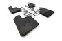 Rally Armor MF104-BLK-GRY - 19-24 Jeep JT Gladiator (Mojave/Rubicon) Black Mud Flap w/Grey Logo