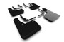 Rally Armor MF103-UR-BLK-MBK - 24-25 Hyundai Kona N Line Black UR Mud Flap - Metallic Black Logo