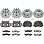 PowerStop KCOE4434 - Power Stop 2007 Ford E-1500 Front & Rear Autospecialty Kit w/Calipers