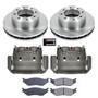 PowerStop KCOE5185 - Power Stop 99-04 Ford F-550 Super Duty Front Autospecialty Kit w/Cals
