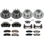 PowerStop KCOE5587 - Power Stop 2010 Ford F-350 Super Duty Front & Rear Autospecialty Kit w/Cals