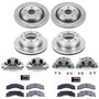 PowerStop KCOE5561 - Power Stop 2011 Chevrolet Silverado 2500 HD Front & Rear Autospecialty Kit w/Cals