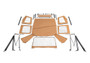 Rampage 68117 - 1976-1983 Jeep CJ5 Complete Top - Spice Denim