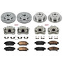 PowerStop KCOE5476 - Power Stop 04-10 Toyota Sienna Front & Rear Autospecialty Brake Kit w/Calipers