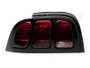 Raxiom 49124 - 96-98 Ford Mustang Tail Lights- Black Housing (Smoked Lens)