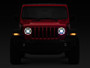 Raxiom J137646 - 18-22 Jeep Wrangler JL/ JT 9-Inch LED Headlights w/ DRL and Halo- Black Housing (Clear Lens)