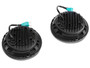 Raxiom J135442 - 97-18 Jeep Wrangler TJ & JK 6-LED Headlights w/ Partial Halo- Blk Housing (Clear Lens)