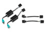 Raxiom J135442 - 97-18 Jeep Wrangler TJ & JK 6-LED Headlights w/ Partial Halo- Blk Housing (Clear Lens)