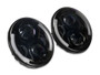 Raxiom J135442 - 97-18 Jeep Wrangler TJ & JK 6-LED Headlights w/ Partial Halo- Blk Housing (Clear Lens)