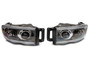 Raxiom R131477 - 02-05 Dodge RAM 1500/2500/3500 Axial LED Projector Headlights- Blk Housing (Clear Lens)
