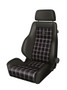Recaro 089.00.0B28-01 - Classic LS Seat - Black Leather/Classic Checkered Fabric