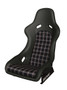 Recaro 087.00.0B28-01 - Classic Pole Position ABE Seat - Black Leather/Classic Checkered Fabric