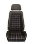 Recaro 088.00.0B28-01 - Classic LX Seat - Black Leather/Classic Checkered Fabric