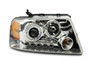 Raxiom T542850 - 04-08 Ford F-150 Dual LED Halo Projector Headlights- Chrome Housing (Clear Lens)