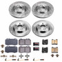 PowerStop KOE6587 - Power Stop 03-04 Mercedes-Benz CLK55 AMG Front & Rear Autospecialty Brake Kit
