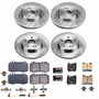 PowerStop KOE6586 - Power Stop 03-06 Mercedes-Benz CLK500 Front & Rear Autospecialty Brake Kit