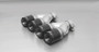 Remus 0010 84CB - 2006 Peugeot 207 1.4L/1.6L 84mm Black Chrome Straight w/Carbon Insert Tail Pipe Set