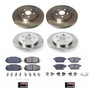 PowerStop KOE8634 - Power Stop 20-22 Toyota Prius Prime Front and Rear Autospecialty Brake Kit