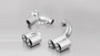 Remus 086514 1604G - 2012 BMW 3 Series F30 LCI Sedan / F31 LCI Touring Chrome 76mm Straight Cut Tail Pipe Set