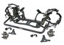 Ridetech 12312798 - Front Suspension System W/ Hub Spindles For 1965-1979 F-100 2WD Cross Member Frame Brackets Upper And Lower Arms Spindles W/ S550 Hubs Caliper Brackets Tie Rods And Sway Bar For Use W/ Shockwaves Or Coil-Overs