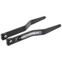 RockJock RJ-202009-101 - Antirock Fabricated Steel Sway Bar Arms Bent Style 19.25 Inch Long OAL 17.95 Inch C-C 1.7 Inch Offset Bend 5 Holes Includes Stickers Pair  4x4
