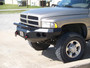 Road Armor 47004B - 94-96 Dodge 1500/2500 Stealth Front Winch Bumper w/Pre-Runner Guard - Tex Blk