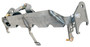 RockJock RJ-441109-103 - Currectlync JL/JT High Steer Front Trac Bar Relocation and Ram Assist Steering Mount Axle Bracket