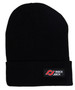 RockJock RJ-716002-1 - Beanie; Black w/Red And White  Logo Patch; One Size Fits All;