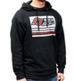 RockJock RJ-713000-YS - Hoodie Sweatshirt; w/Distressed Logo; Black; Youth Small; Print On Front;