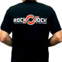 RockJock RJ-711004-S - T-Shirt; w/Patch Logo On Front And Large Logo On Back; Black; Small;
