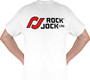 RockJock RJ-711009-L - T-Shirt; w/Logos Front And Back; White; Large;