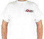 RockJock RJ-711009-L - T-Shirt; w/Logos Front And Back; White; Large;