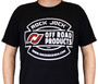 RockJock RJ-711008-XXL - T-Shirt; w/Vintage Logo; Black; XXL; Print On The Front;