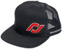 RockJock RJ-715000-1 - Hat; w/Red RJ Logo; Black; Mesh Back; Adjustable;