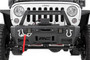 Rough Country 11826 - FR Bumper - Stubby - Hoop - BLK LED - Jeep Gladiator JT/Wrangler JK & JL/Wrangler Unlimited