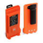 Rugged Radios BAT-GMR2-ORN - GMR2 Replacement Lithium Battery w/12v Charge Port and Belt Clip Safety Orange